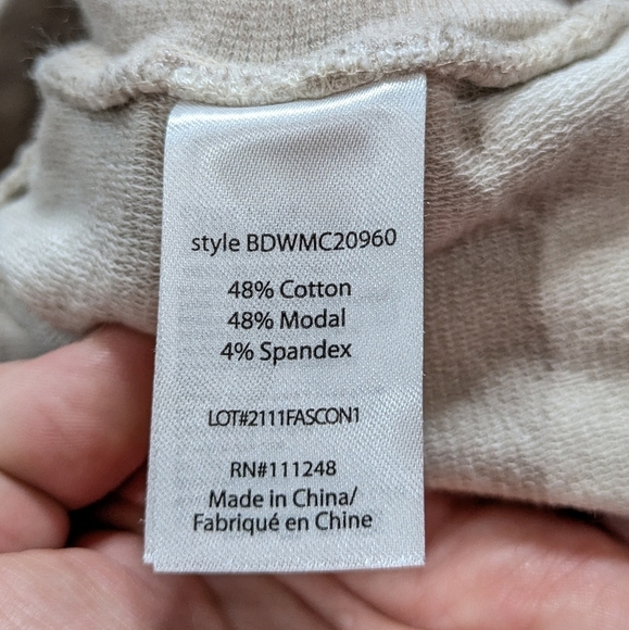 Barefoot Dreams Malibu Collection tan jogger sweatpant XS - Picture 12 of 13